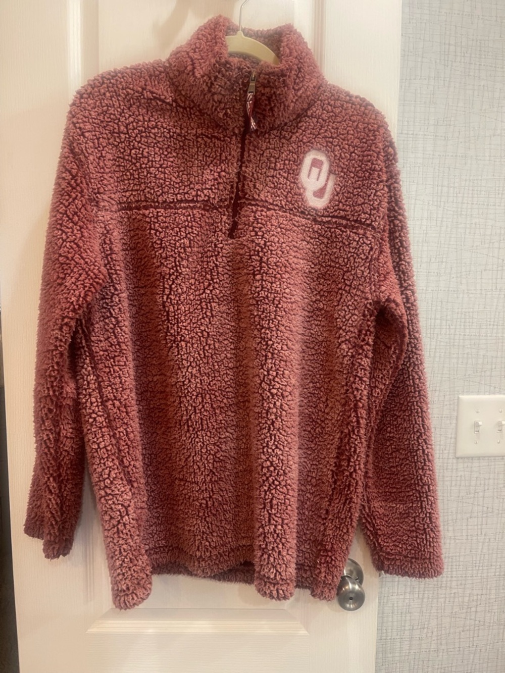 boxercraft Rosewood Sherpa Cowl Pullover with Embroidered Logo